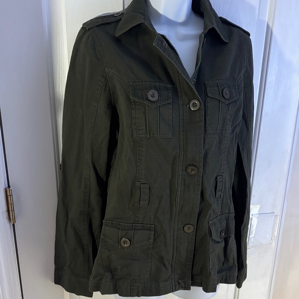 Women's Olive Military Jacket